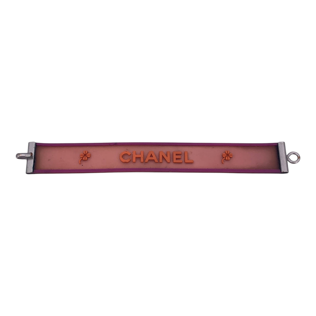 Chanel Rubber Clover Logo Bracelets