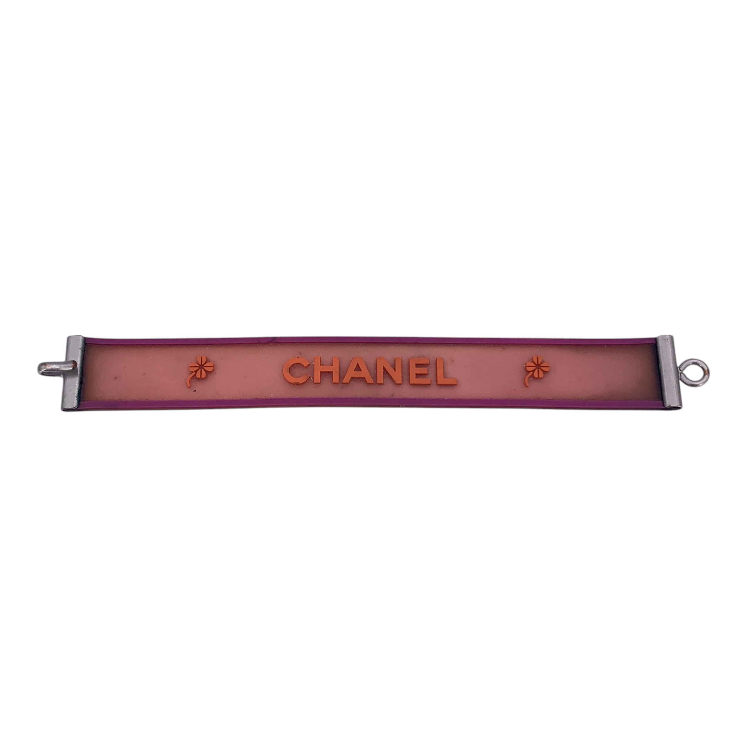 Chanel Rubber Clover Logo Bracelets