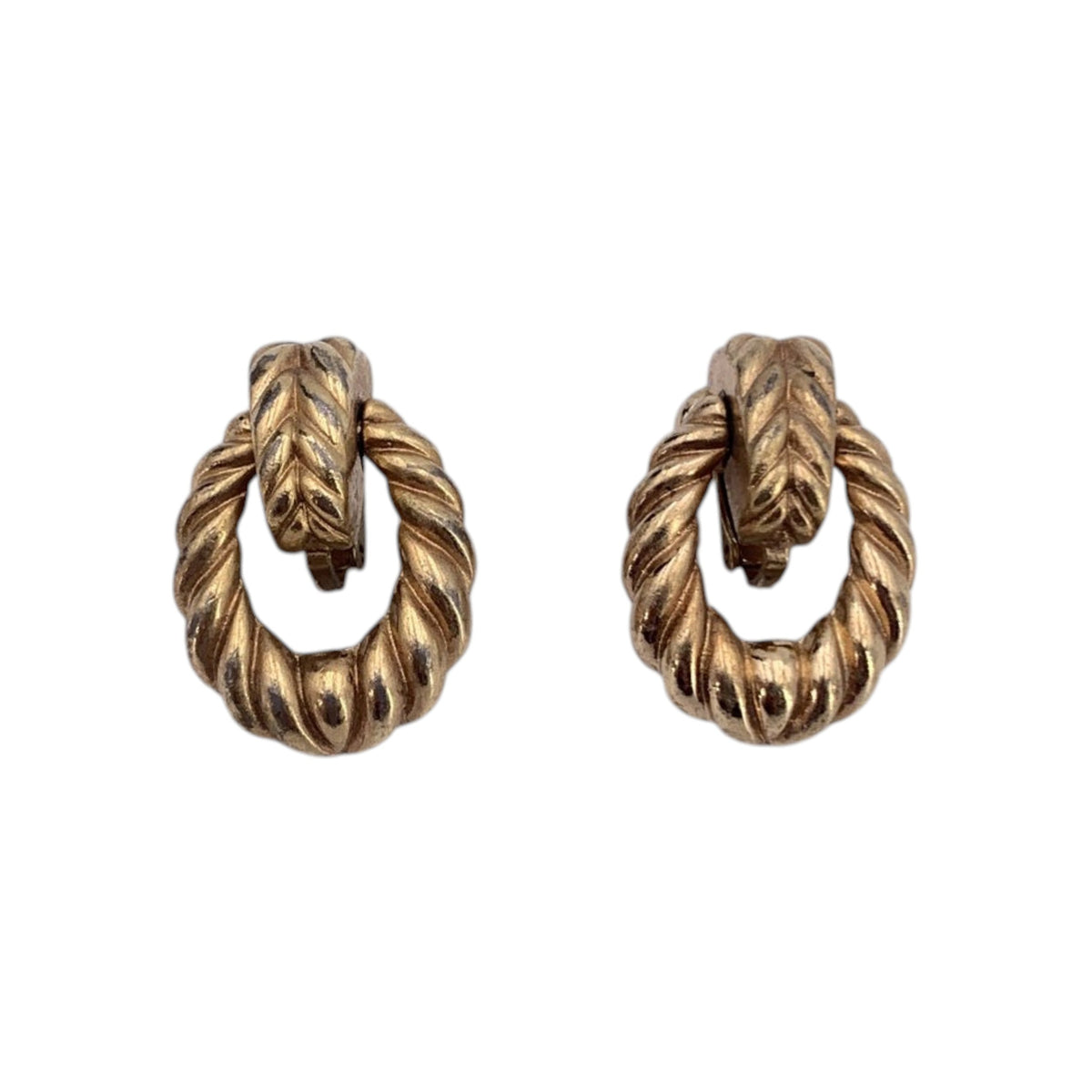 Christian Dior Twisted Hoop Earrings