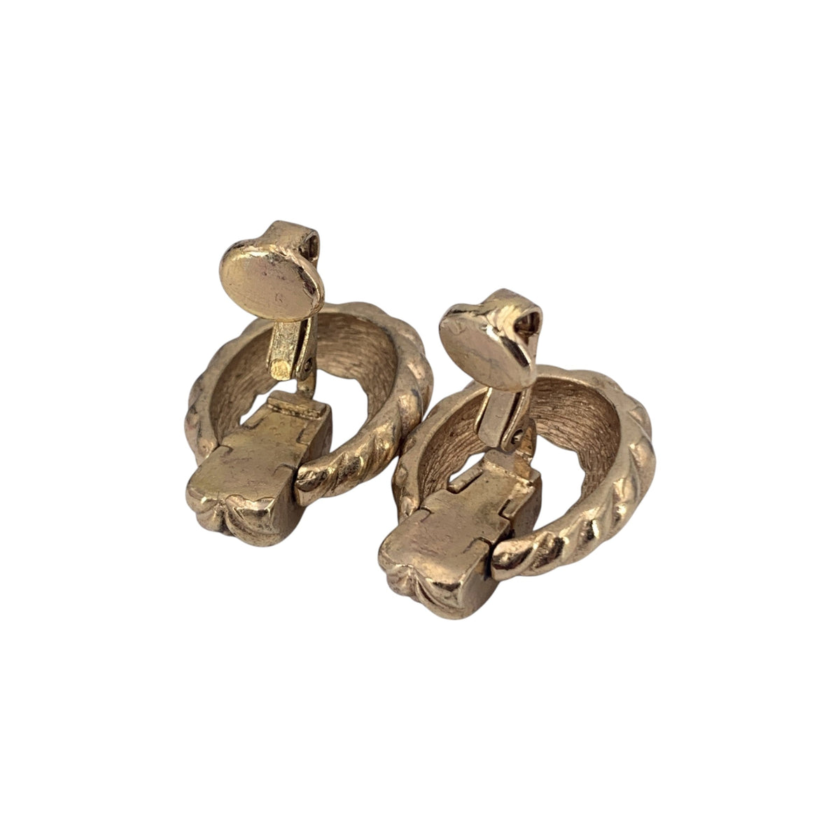 Christian Dior Twisted Hoop Earrings