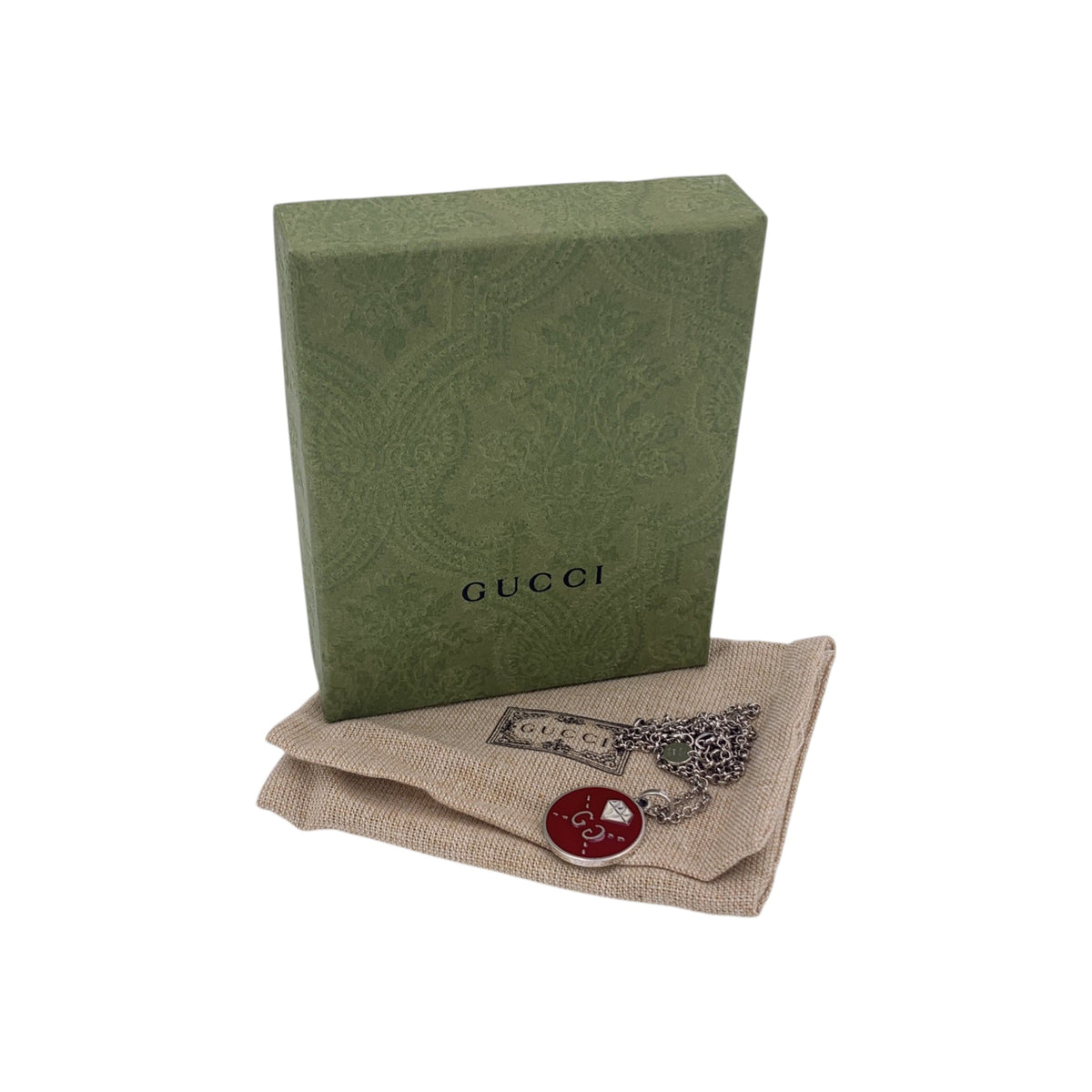 Gucci Ghost Diamond 925 Sterling Necklaces