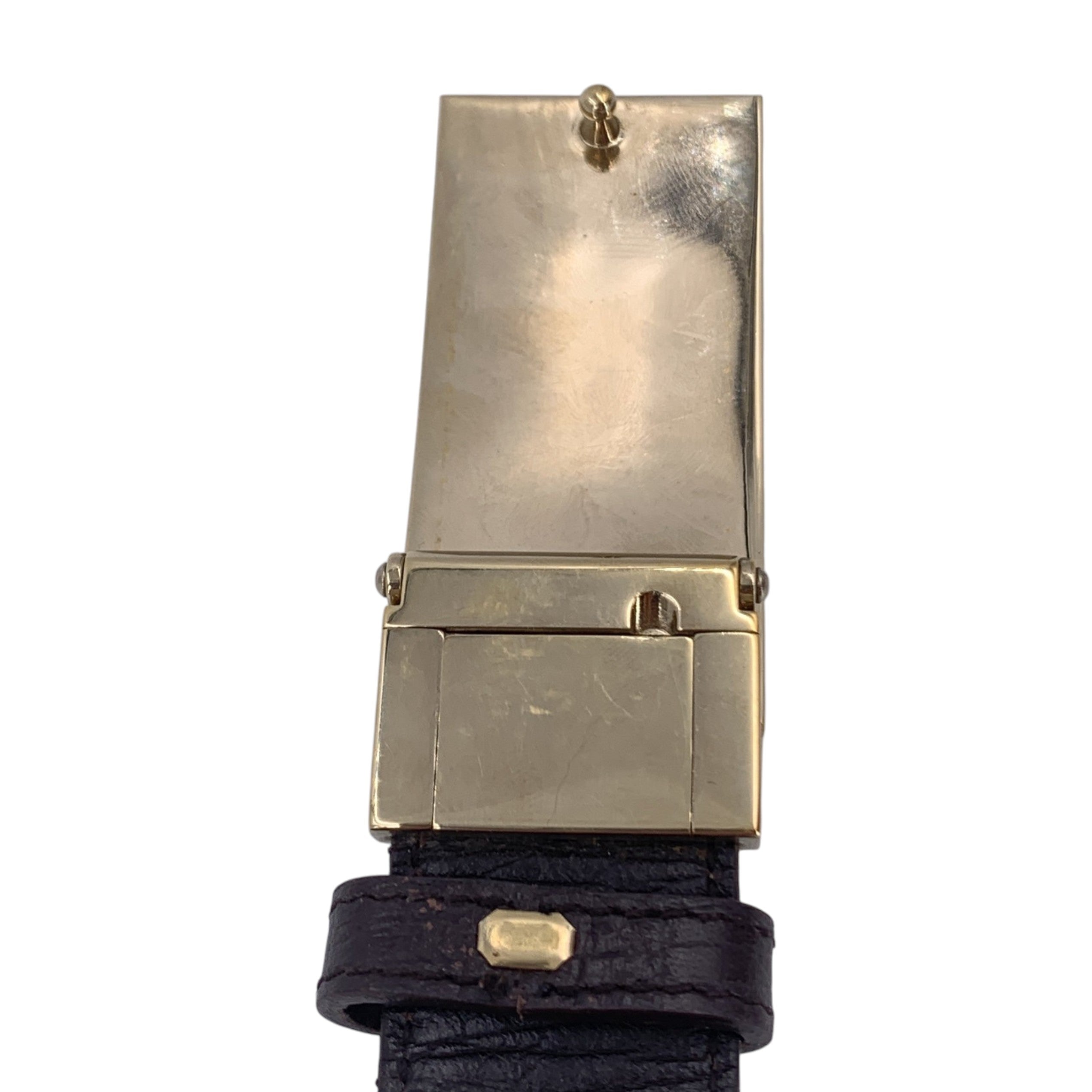 Gucci Web Stripe Enamel Buckle Belts