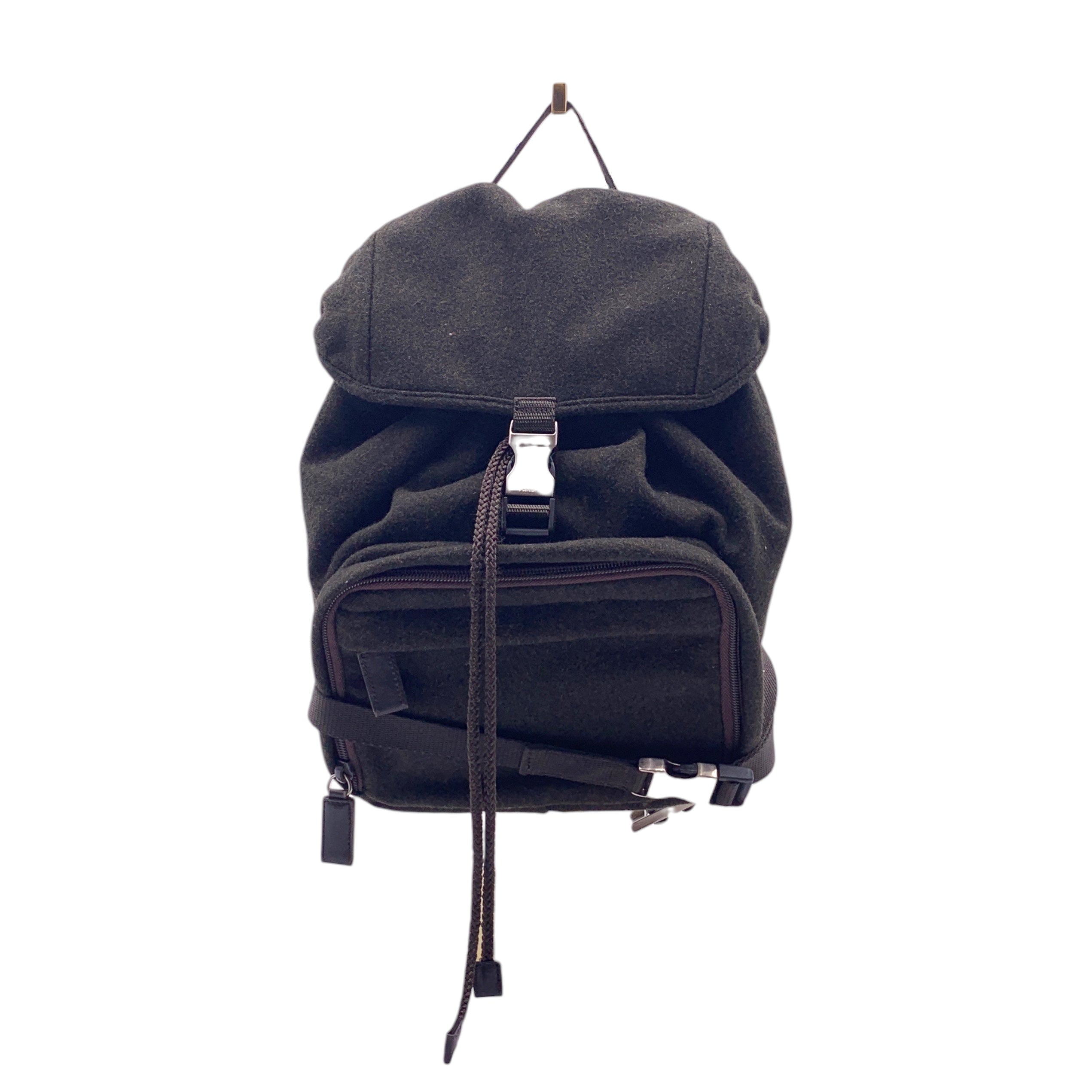 Prada Boiled Wool Backpack Backpacks
