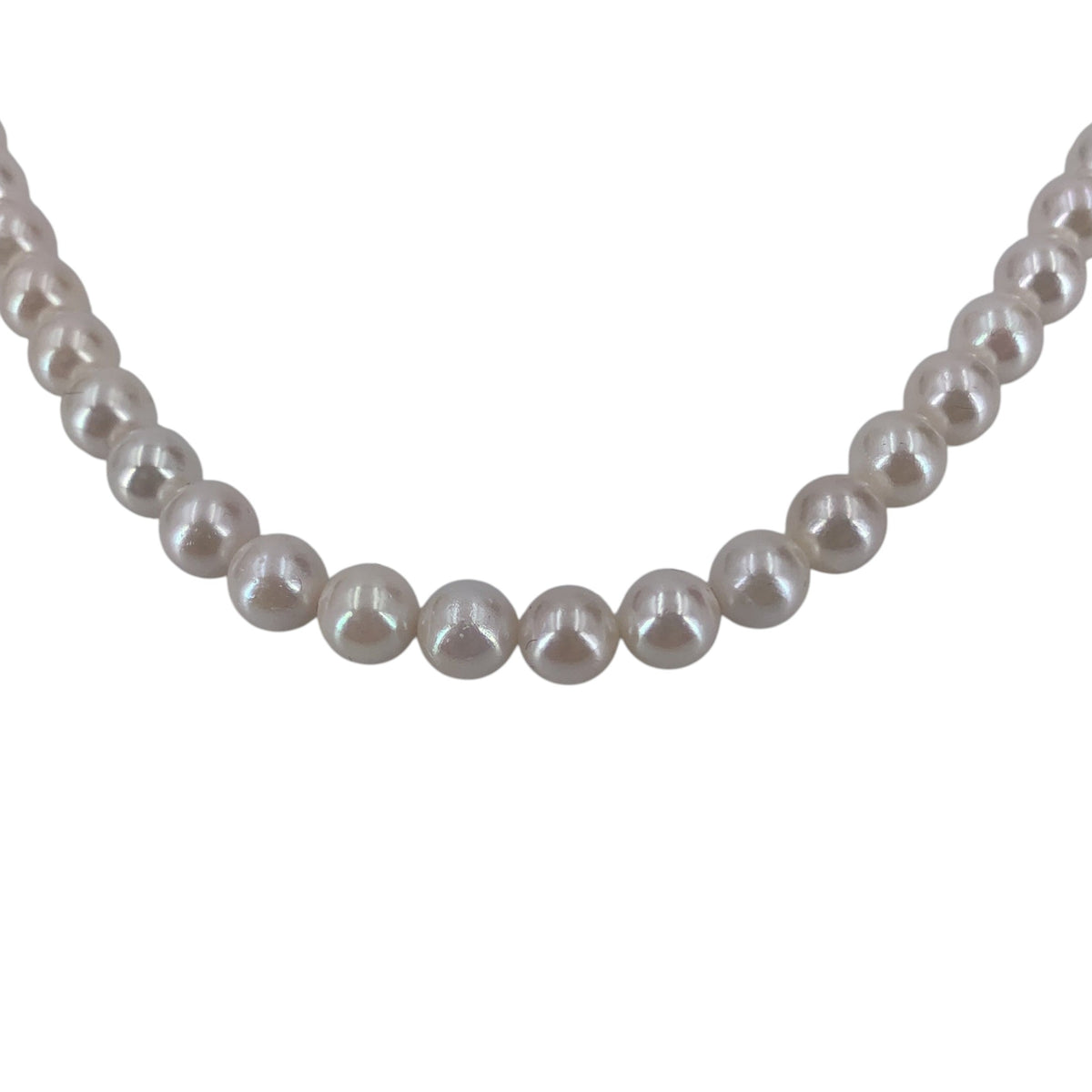 Akoya Pearls Floral Clasp Necklaces