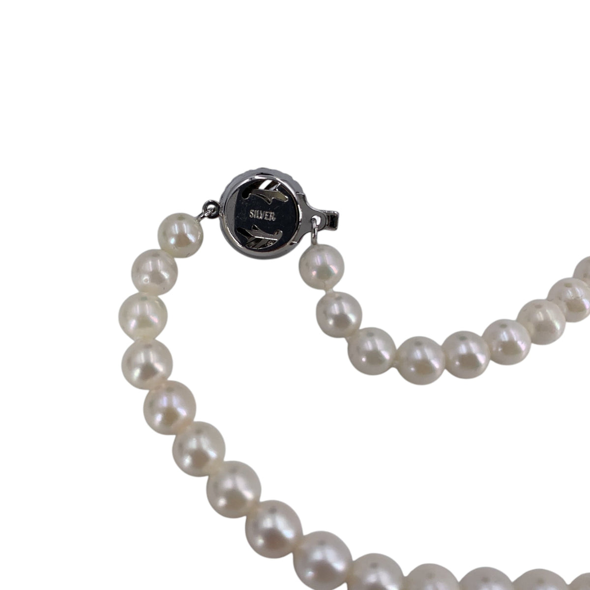 Akoya Pearls Swirl Clasp Necklaces