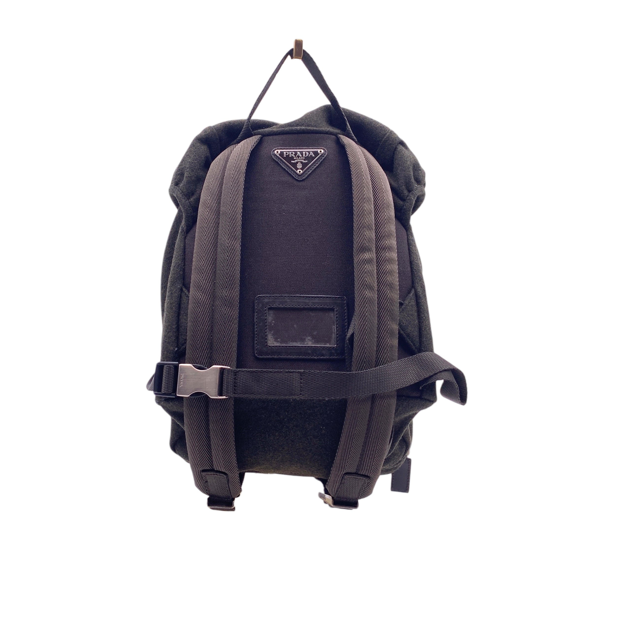 Prada Boiled Wool Backpack Backpacks