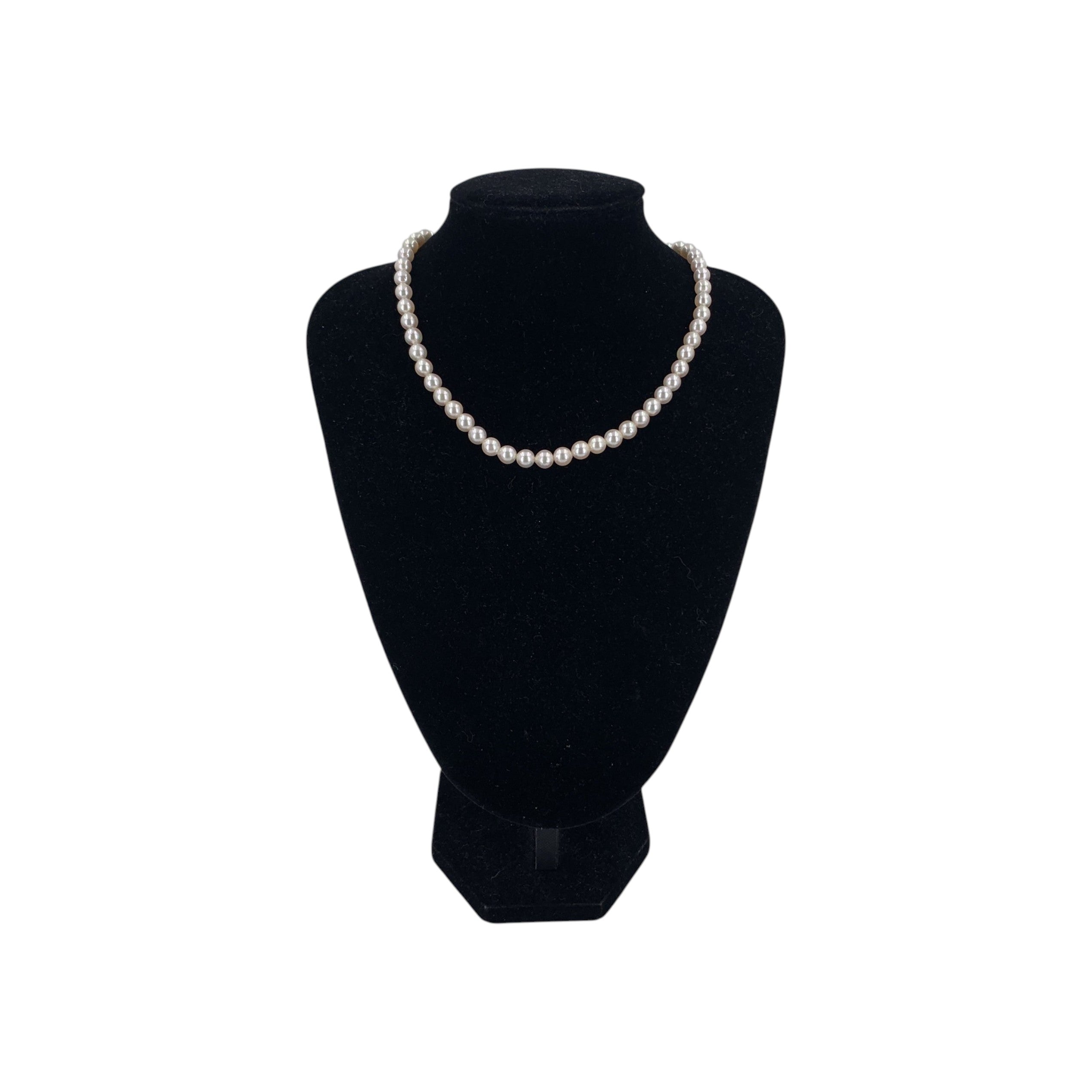 Akoya Pearls Floral Clasp Necklaces