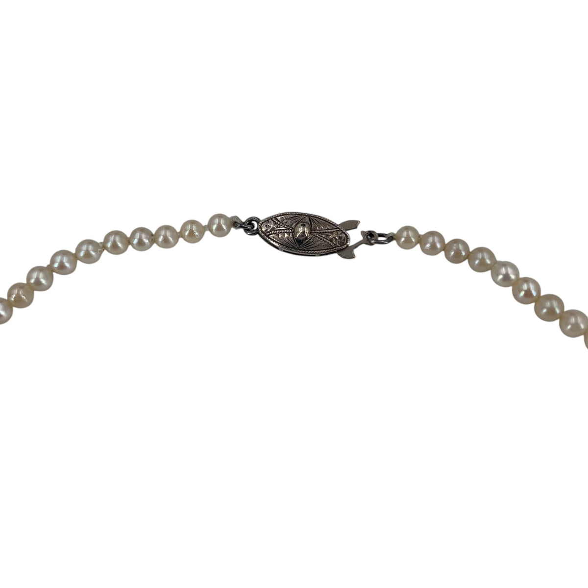 Akoya Pearls Filigree Clasp Necklaces