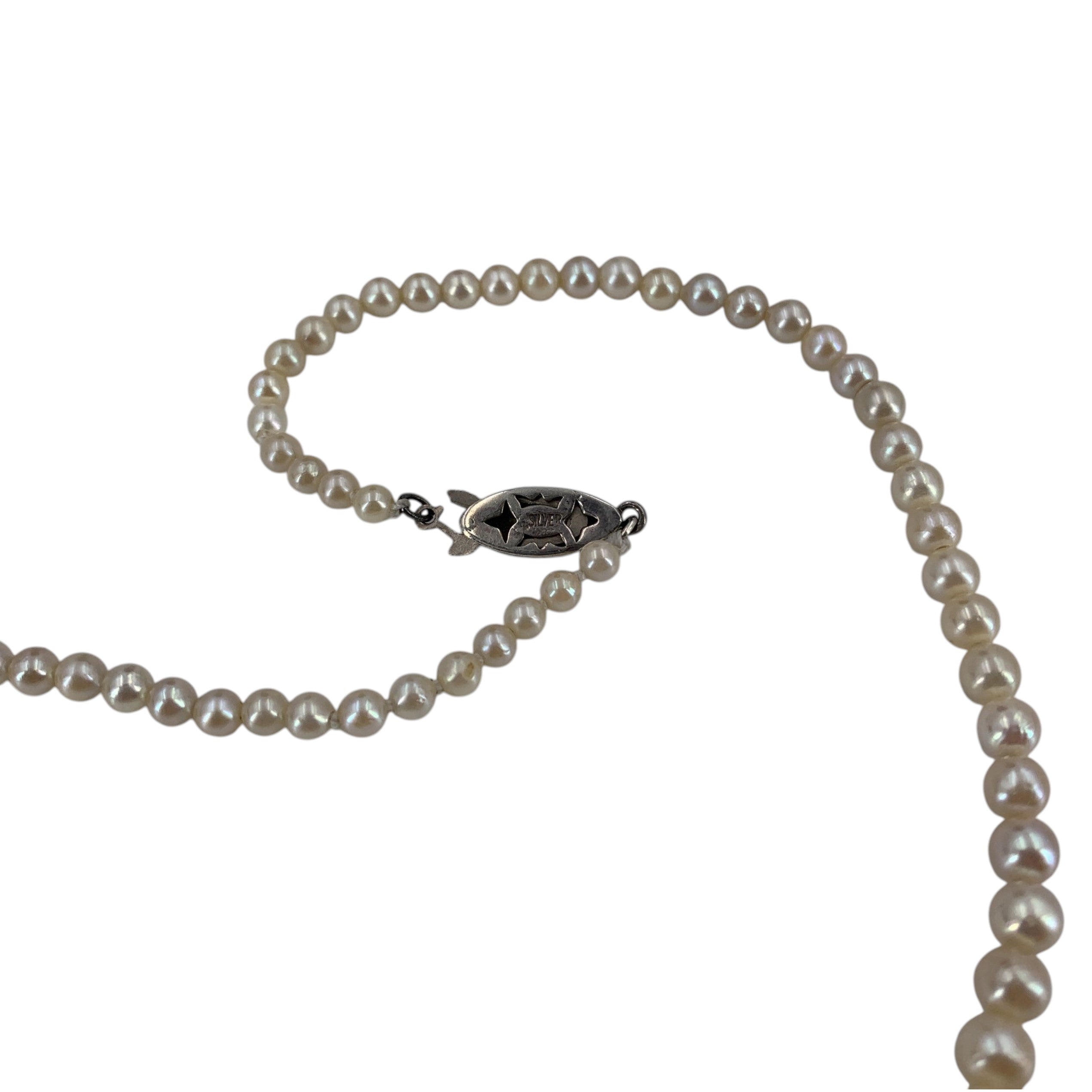 Akoya Pearls Filigree Clasp Necklaces