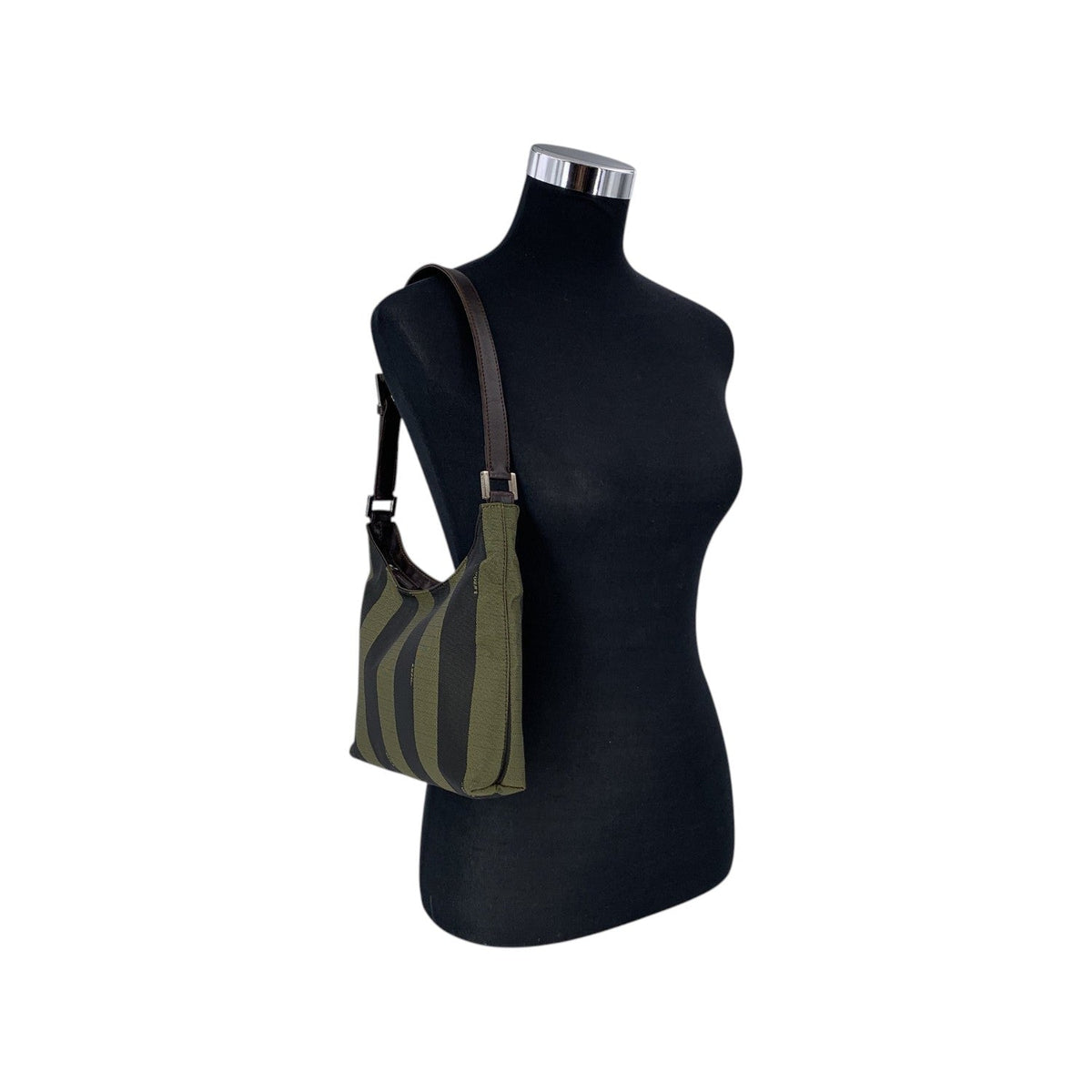 Fendi Pequin Shoulder Bags