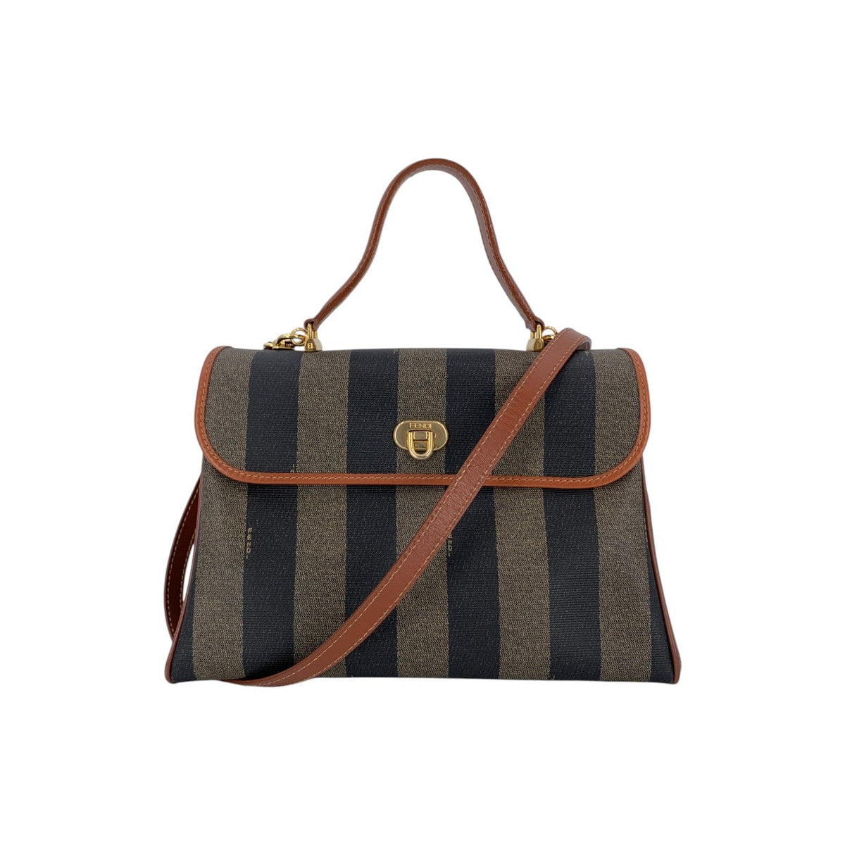 Fendi Pequin Shoulder Bags