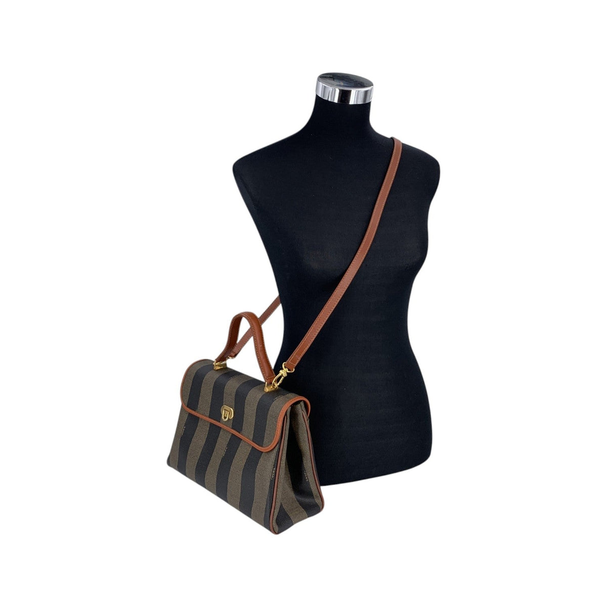 Fendi Pequin Shoulder Bags