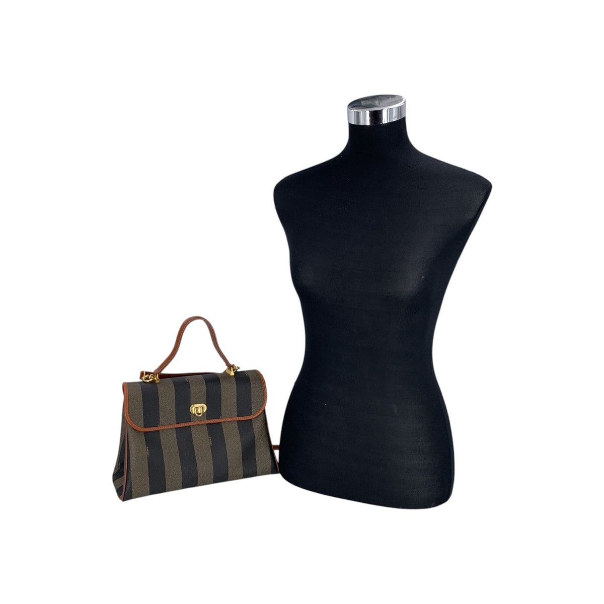 Fendi Pequin Shoulder Bags