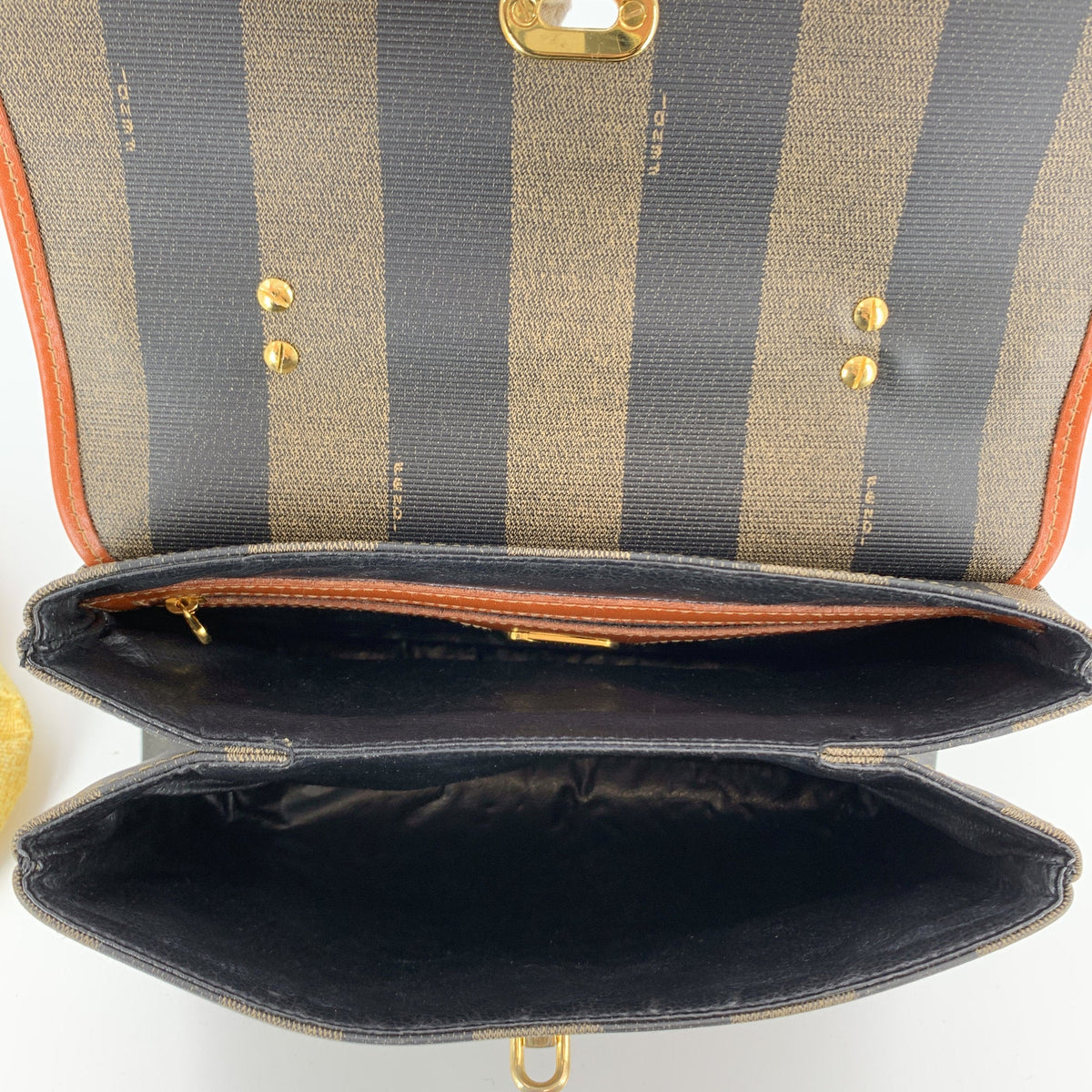Fendi Pequin Shoulder Bags