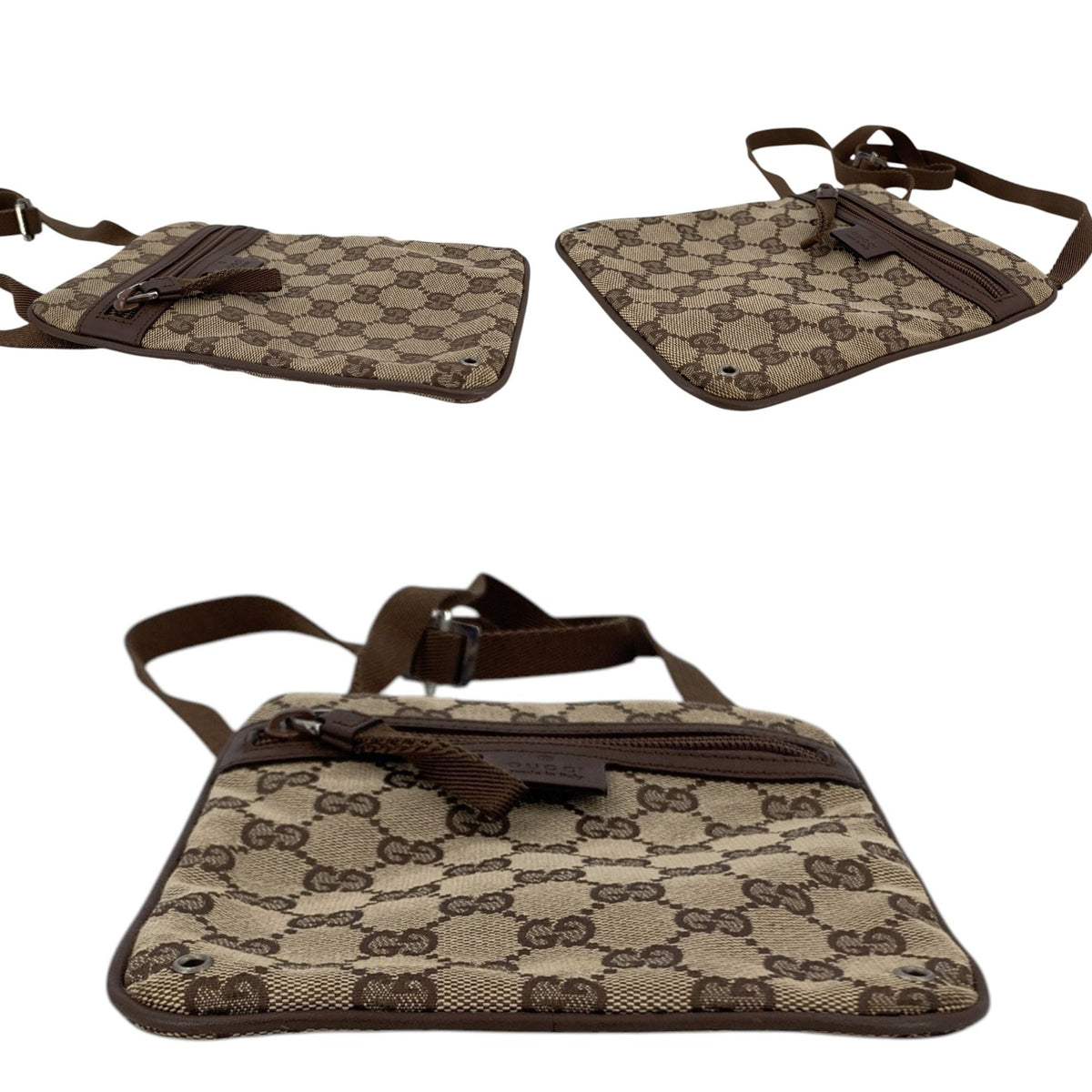Gucci GG Canvas Messenger Crossbody Bags