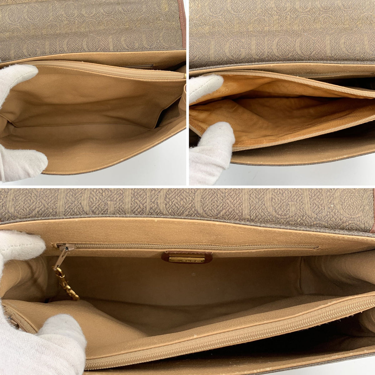 Gucci Jacquard Logo Handbags