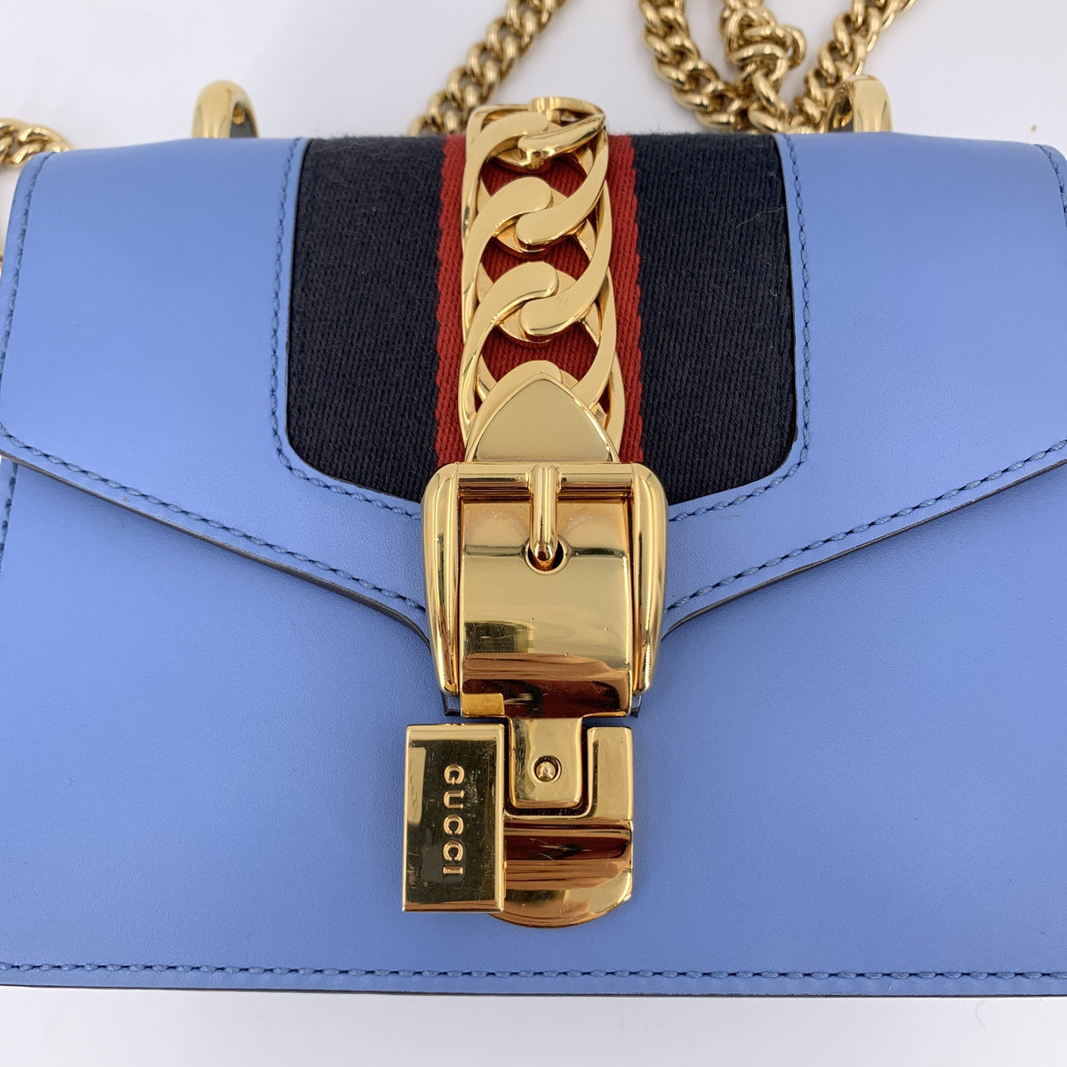 Gucci Sylvie Flap Chain Shoulder Bags