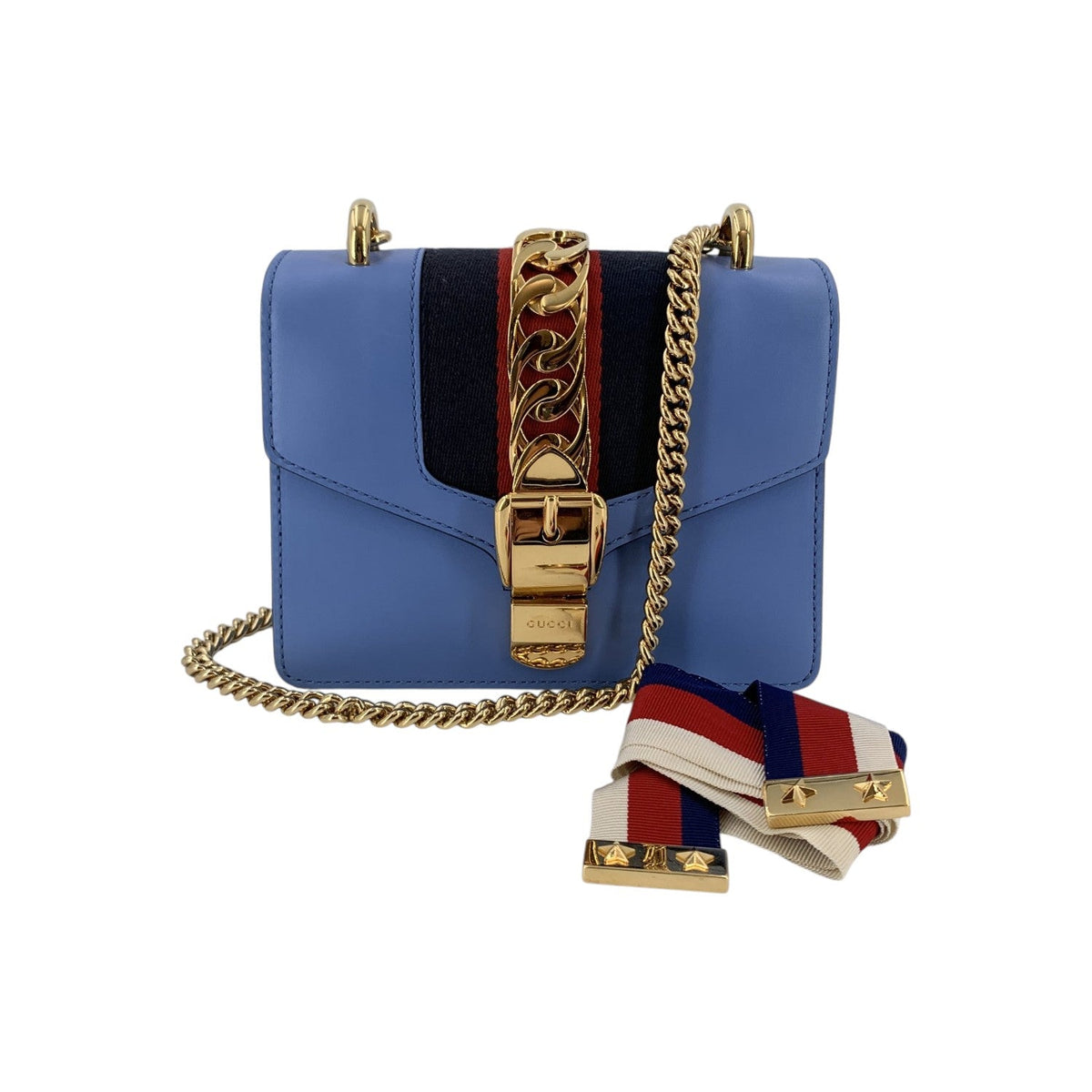 Gucci Sylvie Flap Chain Shoulder Bags