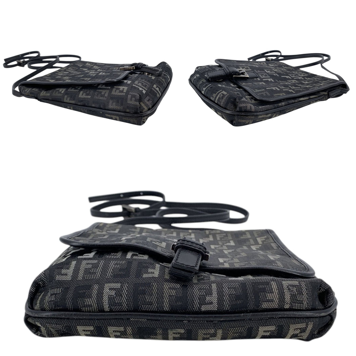 Fendi Zucchino Messenger Crossbody Bags