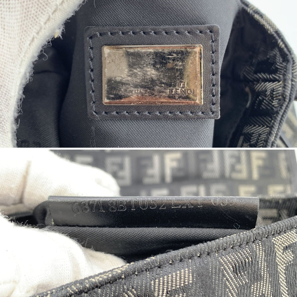 Fendi Zucchino Messenger Crossbody Bags