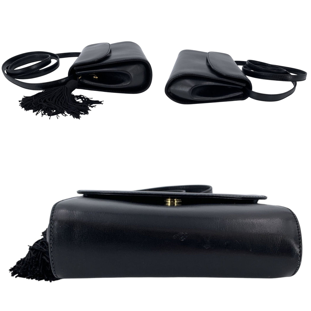 Gucci Black Tassel Shoulder Bags