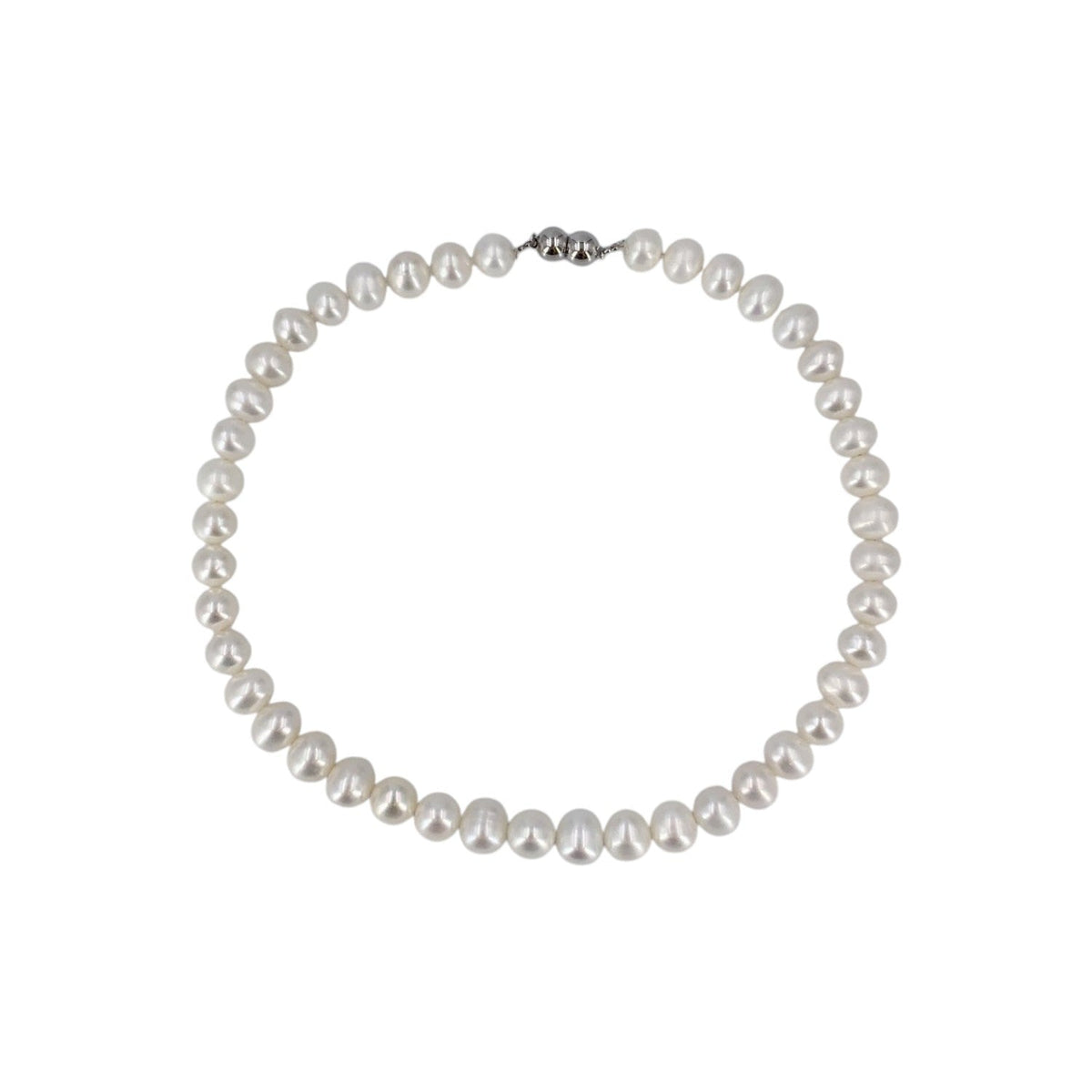 Freshwater Magnetic Ball Clasp Necklaces