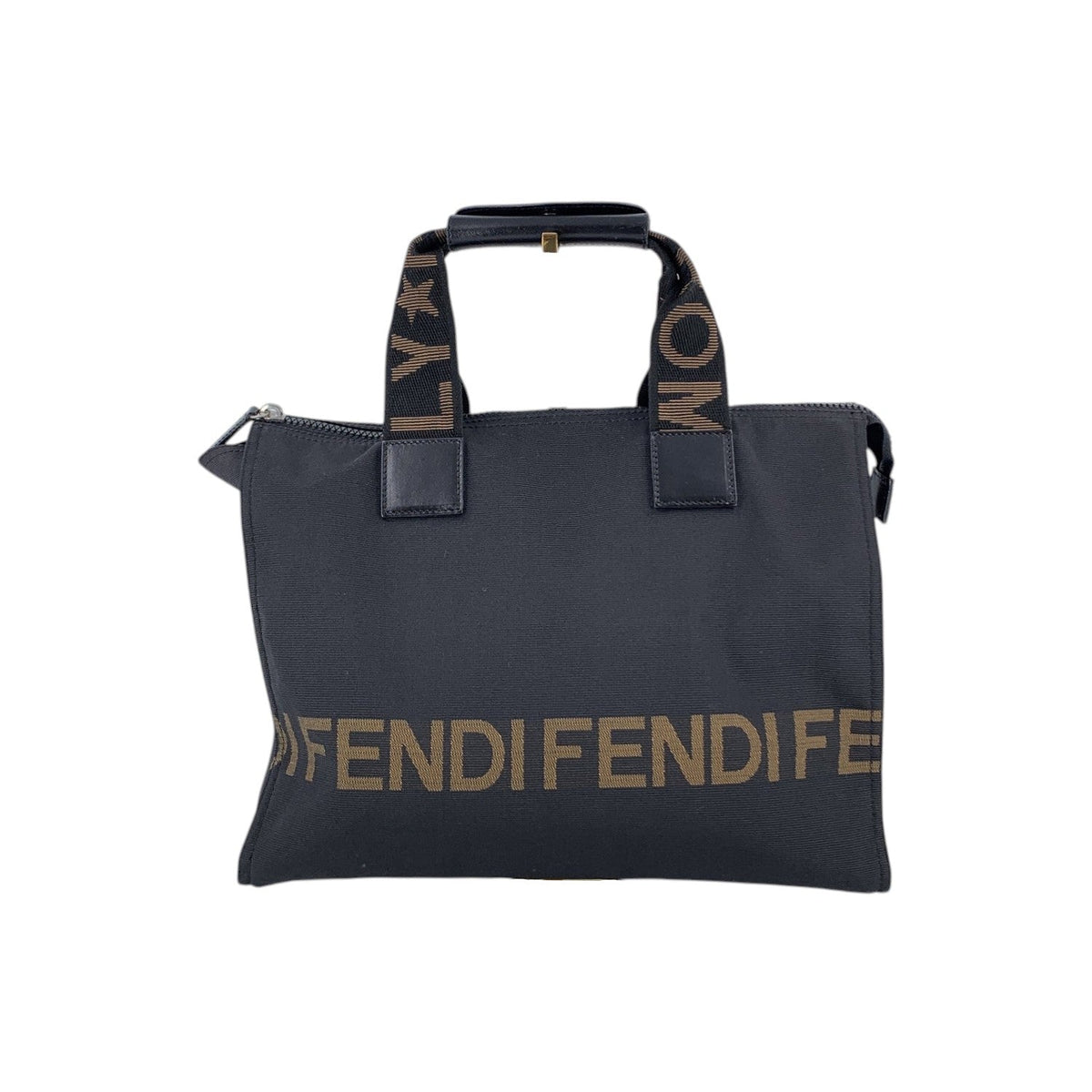 Fendi Canvas Logo Handbag Handbags