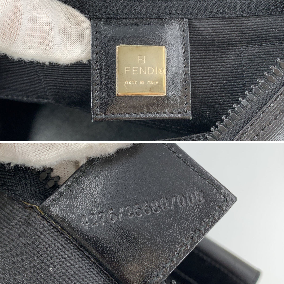 Fendi Canvas Logo Handbag Handbags