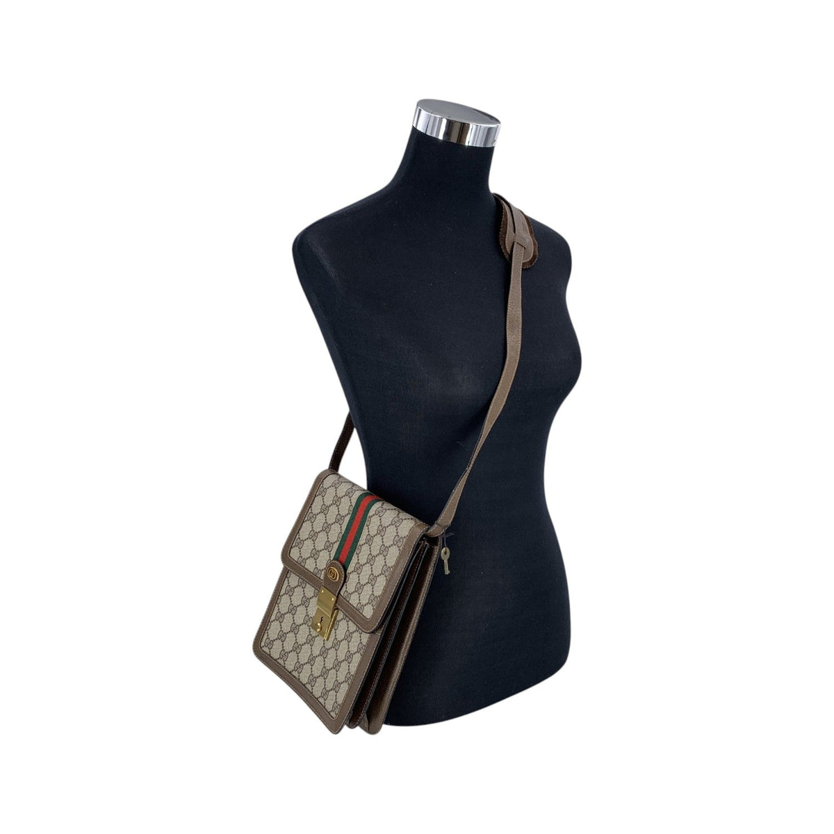 Gucci Crossbody Monogram Web Crossbody Bags