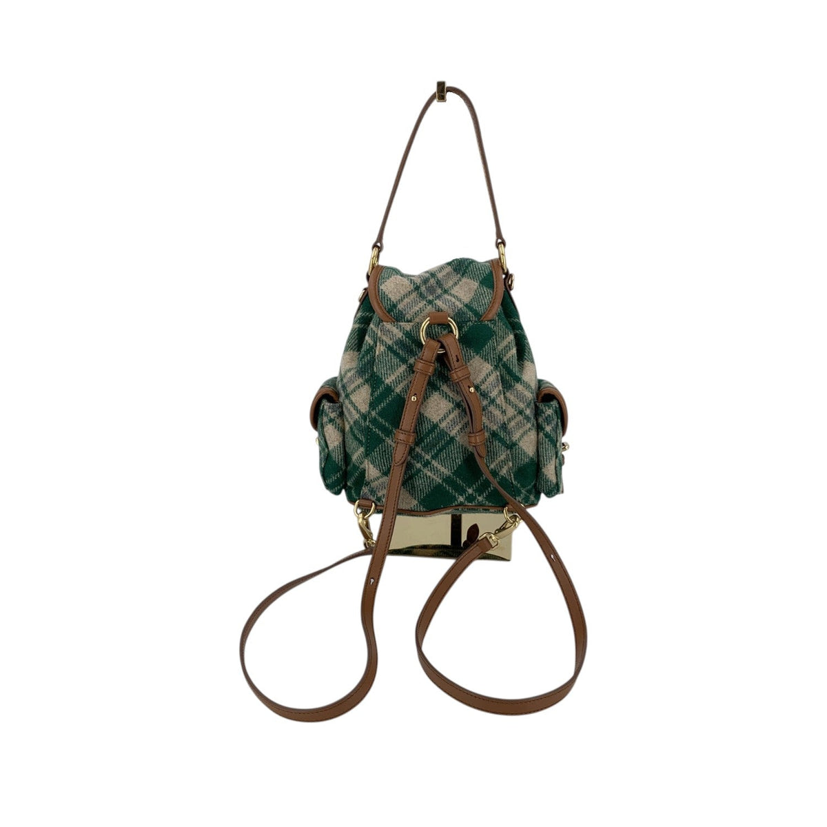 Miu Miu Tweed Backpack Backpacks