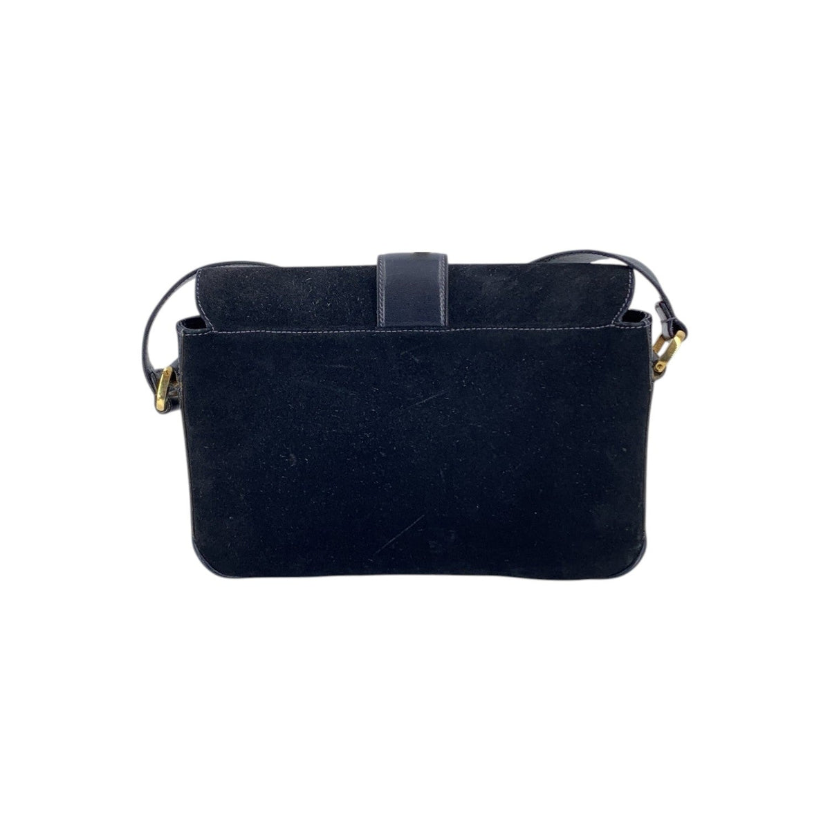 Gucci Navy Suede Shoulder Bag Shoulder Bags