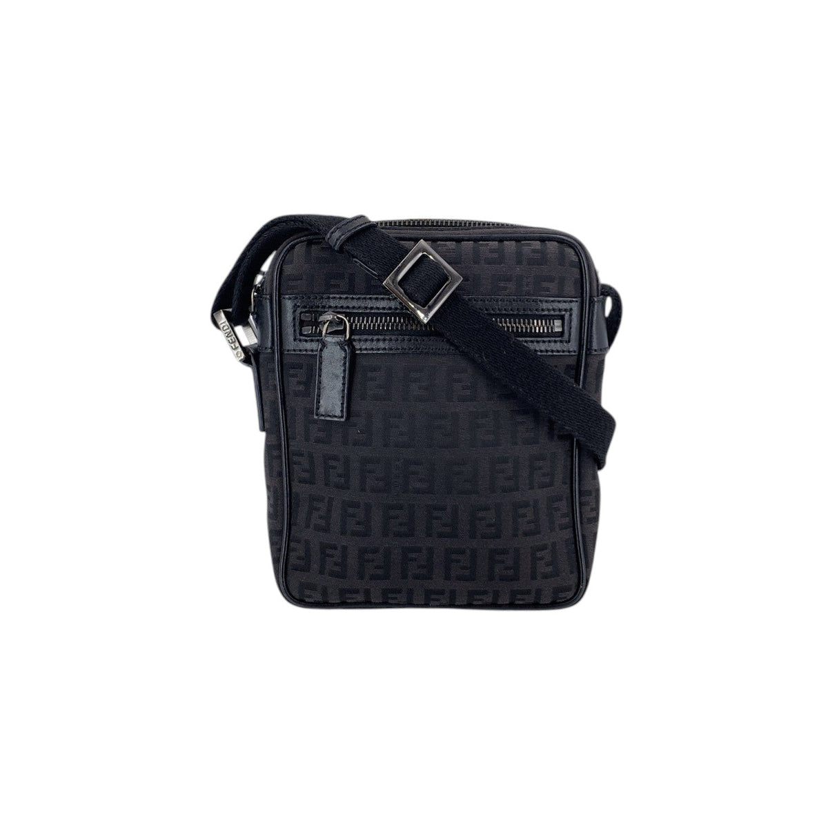 Fendi Black Zucchino Crossbody Crossbody Bags