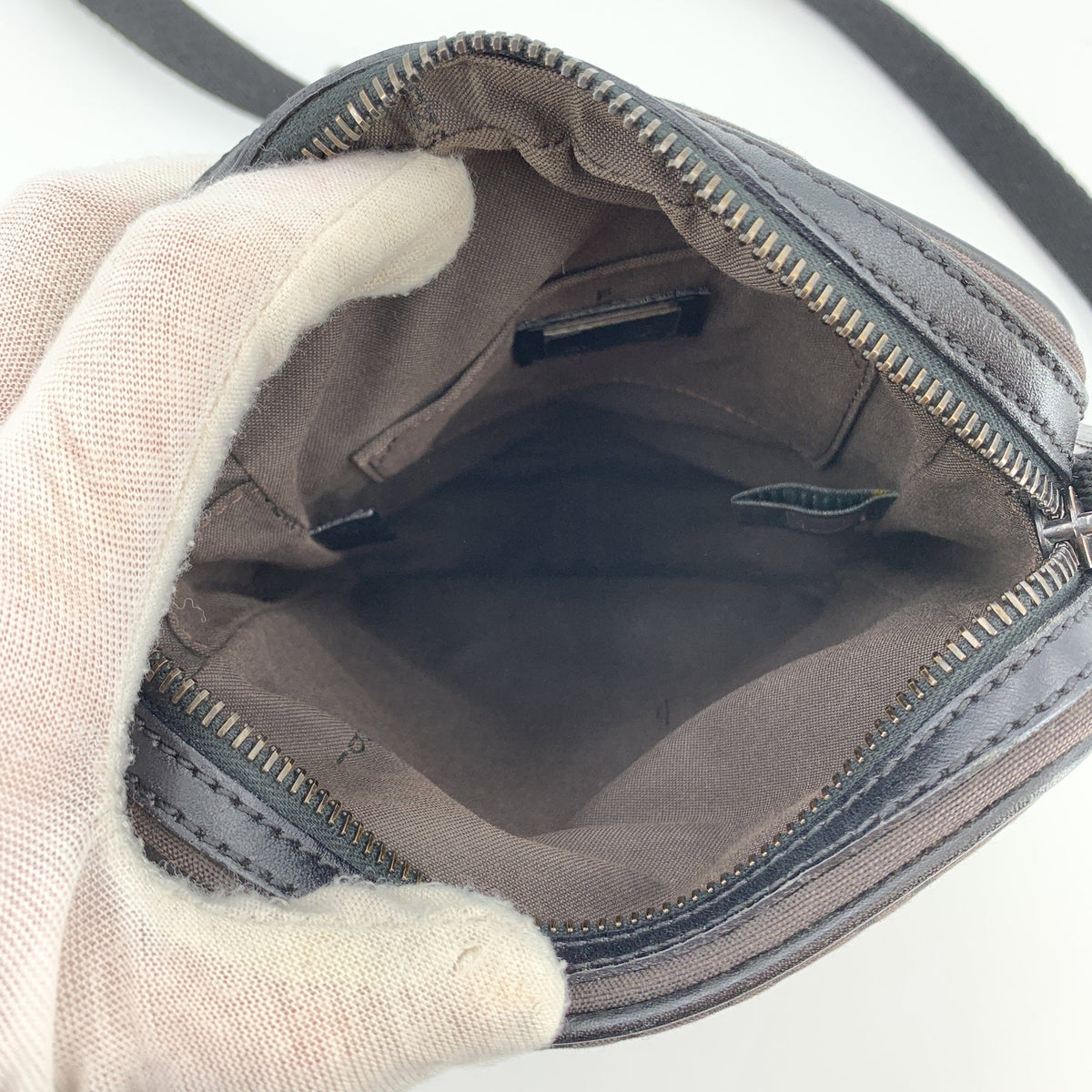 Fendi Black Zucchino Crossbody Crossbody Bags