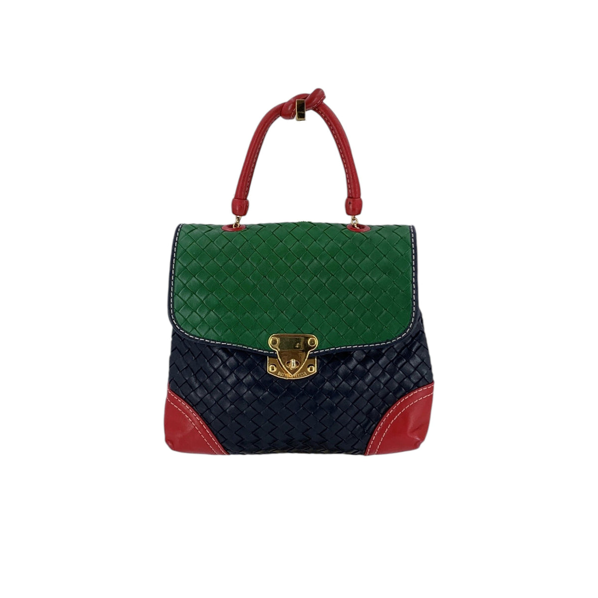 Bottega Veneta Tricolor Intrecciato Handbags