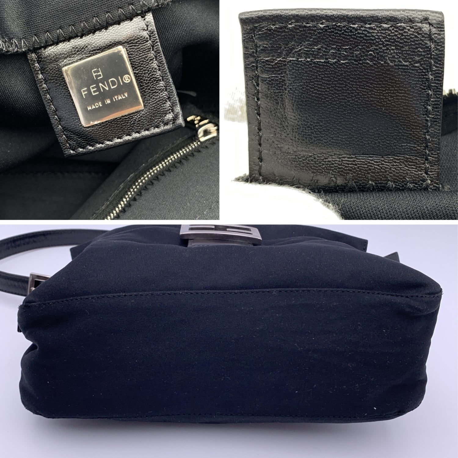 💝 Vintage Fendi Brown Black Pequin Stripe Leather Vintage Cross Body Purse  💝 | eBay