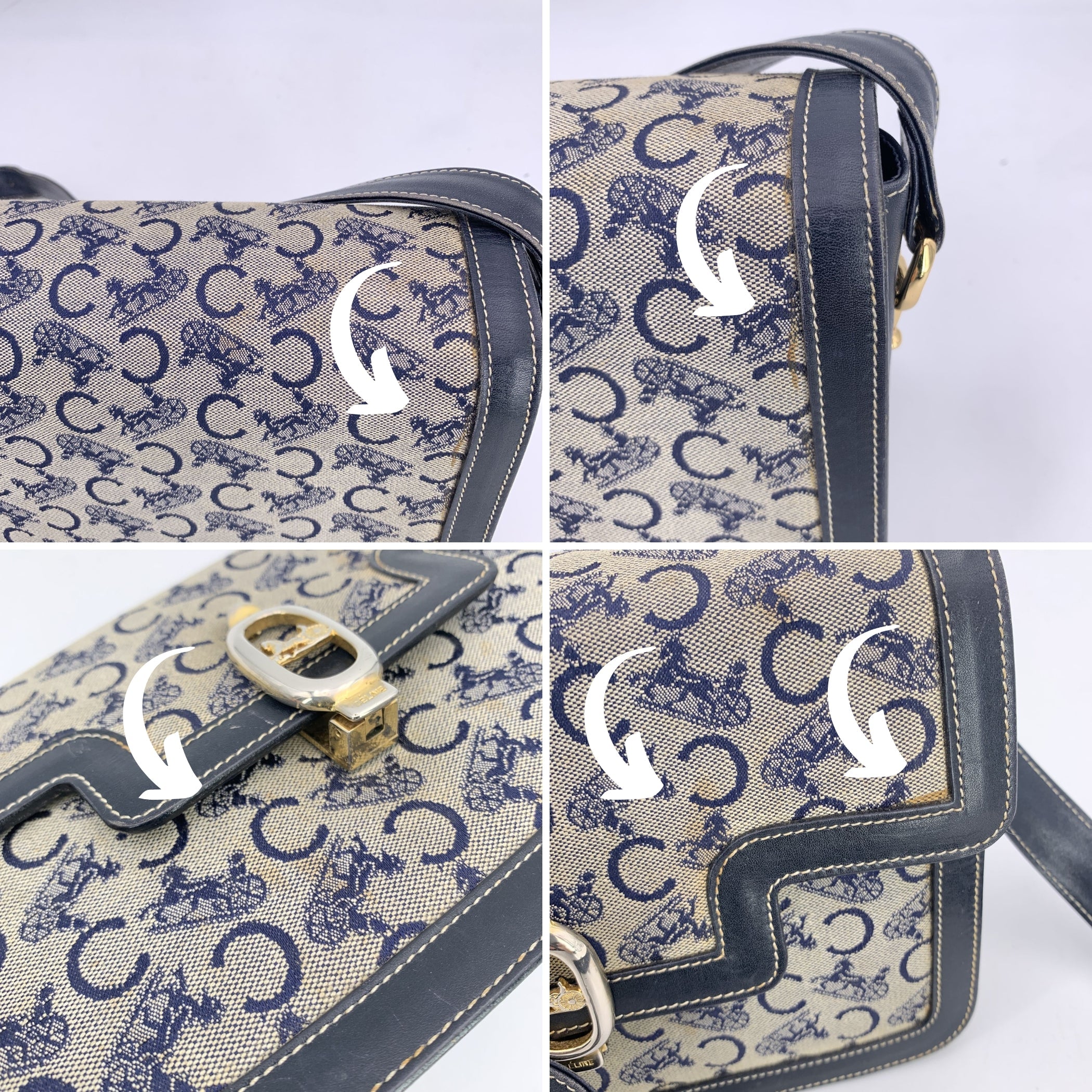 CELINE Shoulder Bags Clasp box
